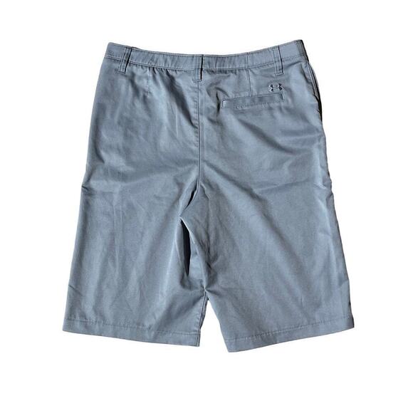 Under Armour Youth Boy Shorts. Flat Front. Grey. Performance. Golf. Size 20 - Picture 2 of 8
